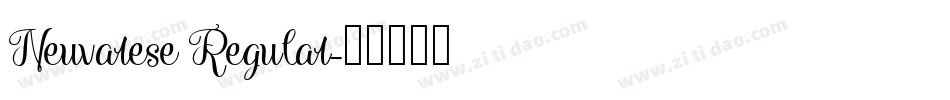 Neuvarese Regular字体转换